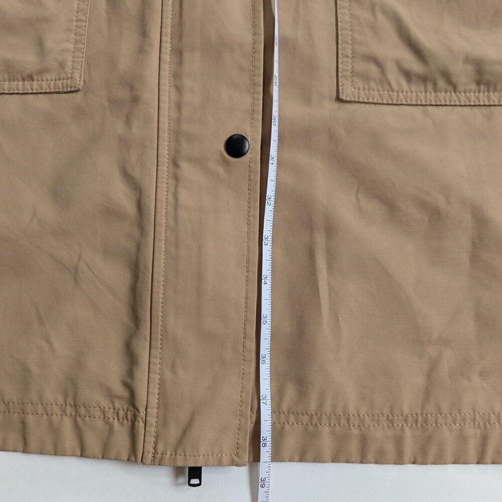 Gap Women's Long Parka Size 2X Beige Oversize Style Coat Jacket - Picture 11 of 15